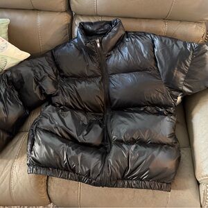 PacSun Shiny Black Puffer Jacket